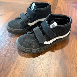 Vans Black and White Kids Sneakers